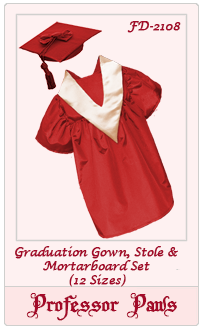 Graduation Gown and Cap Dog Clothing Pattern